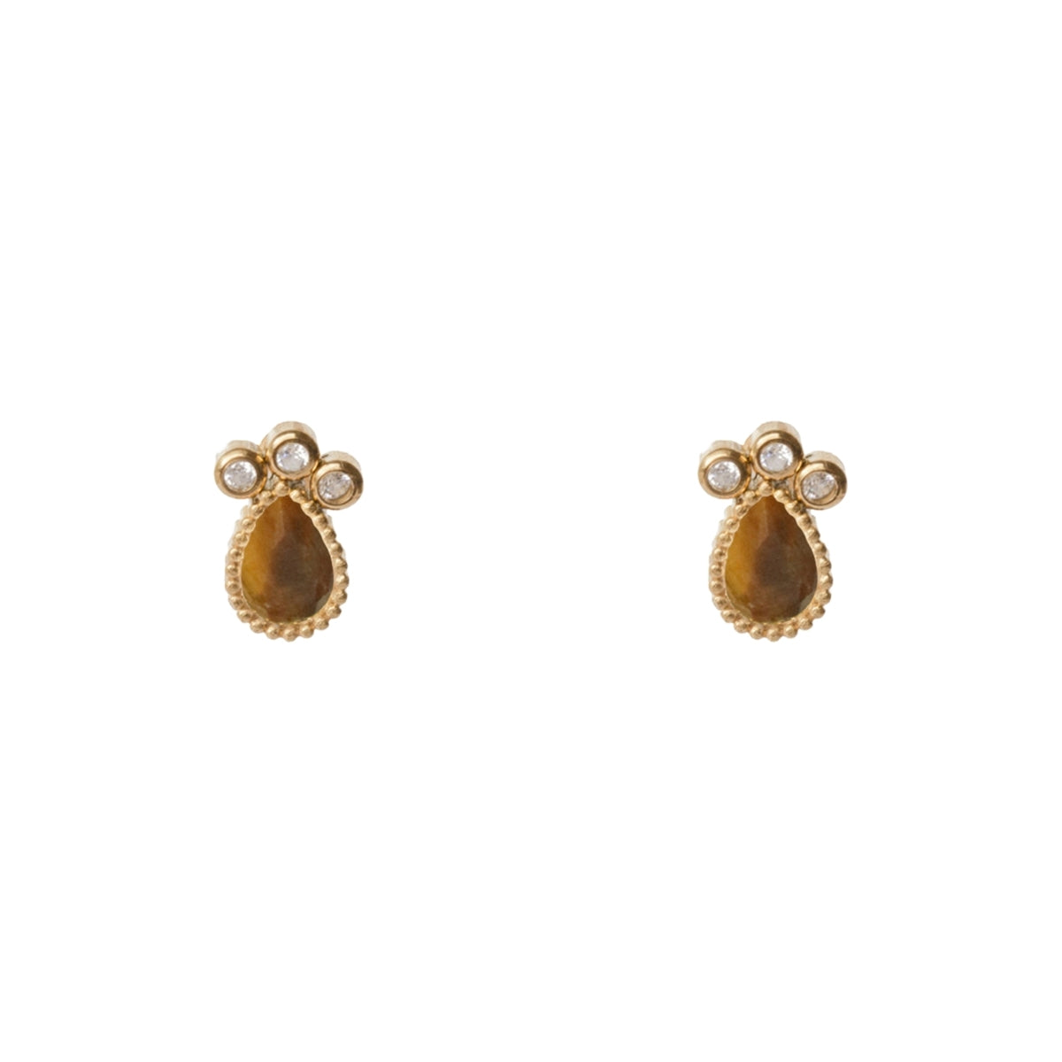 AEC Paris Earrings Venus Tiger Eye