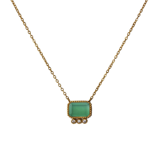AEC Paris Necklace Thetis Green Onyx