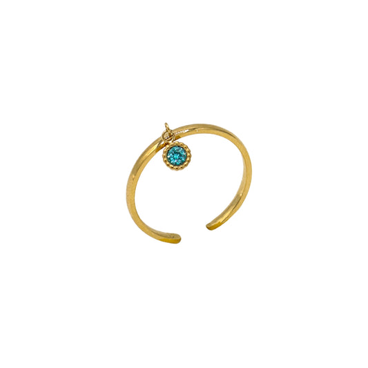 AEC Paris Ring Divya Blue Zirconium Oxide