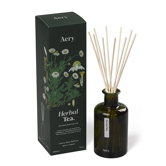 Aery Living Botanical Green 200ml Reed Diffuser Herbal Tea