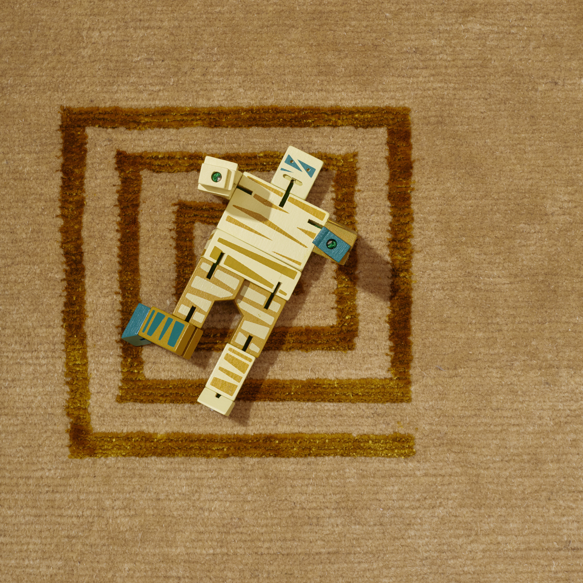 Areaware Cubebot Micro Supernatural Mummy Robot Toy Robot Toy