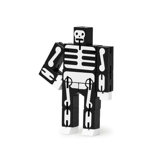 Areaware Cubebot Micro Black Skeleton Robot Toy Robot Toy