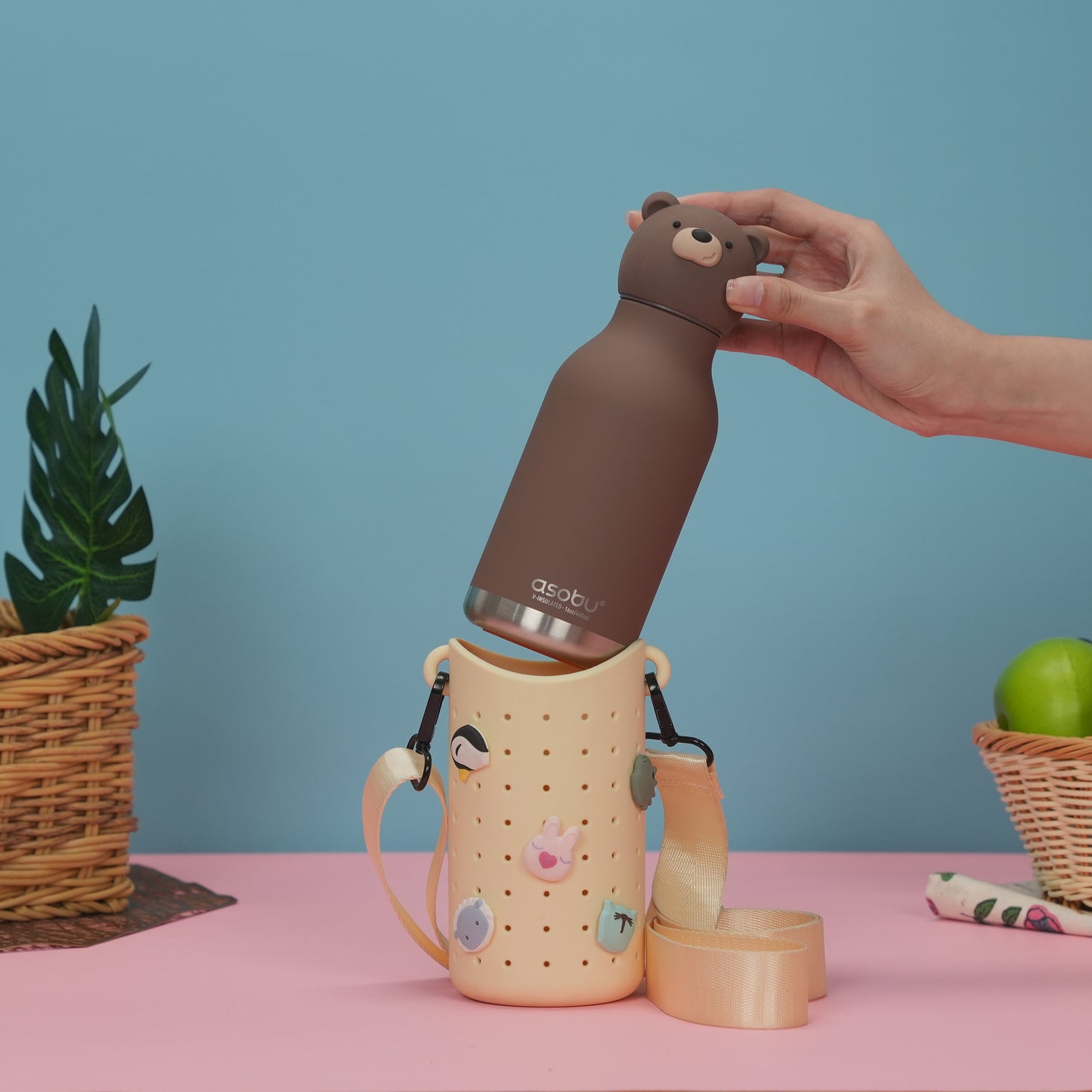 Asobu Bestie Bottle 460ml Brown Bear