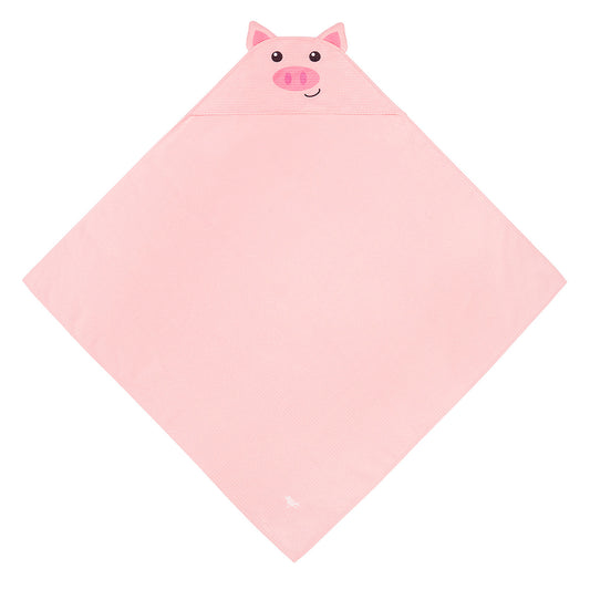 Dock & Bay Baby Hooded Towel Animal Collection Parker Pig 100% Recycled 100% Recycled