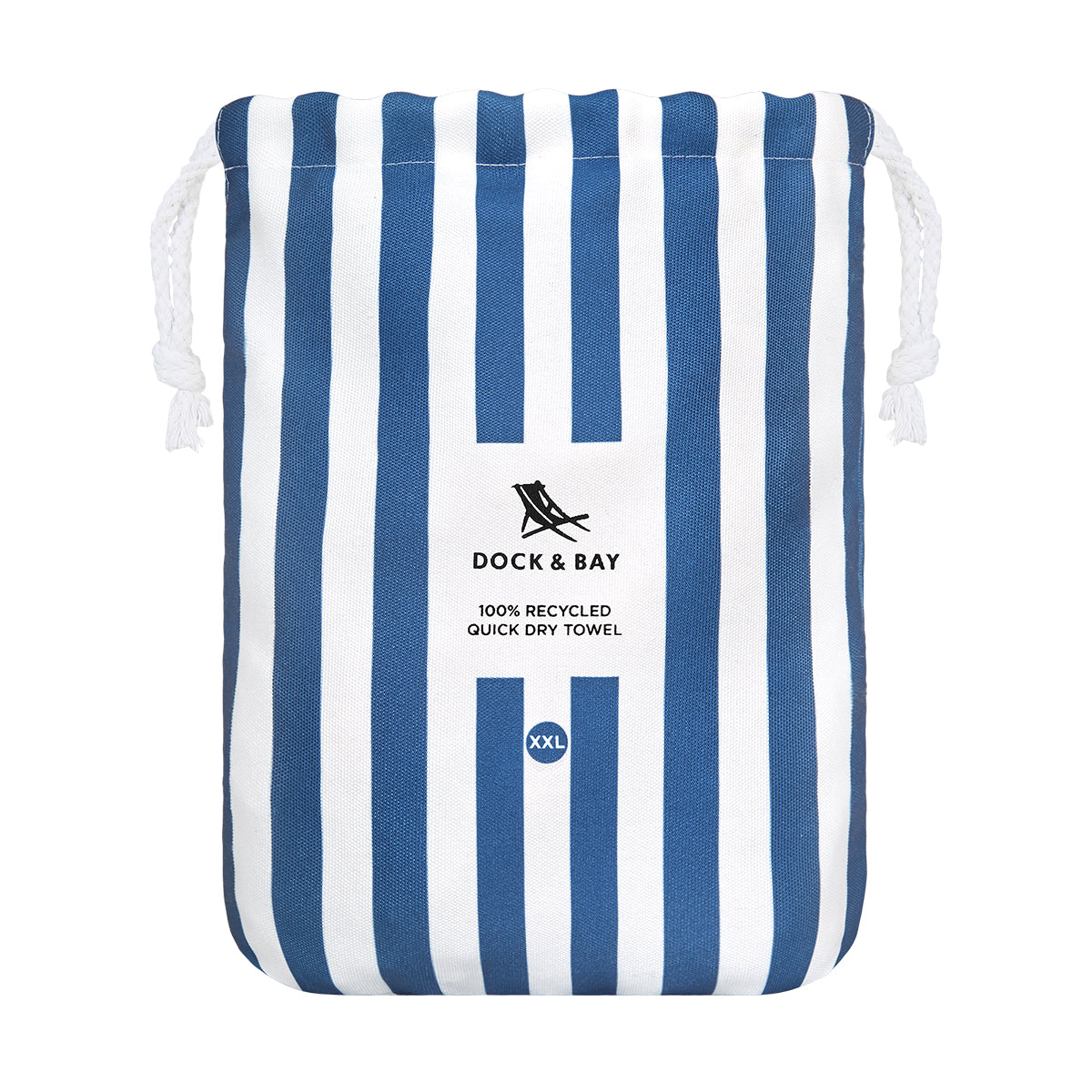 Dock & Bay Beach Towel For Two 2XL Whitsunday Blue 100% Recycled 100% Recycled