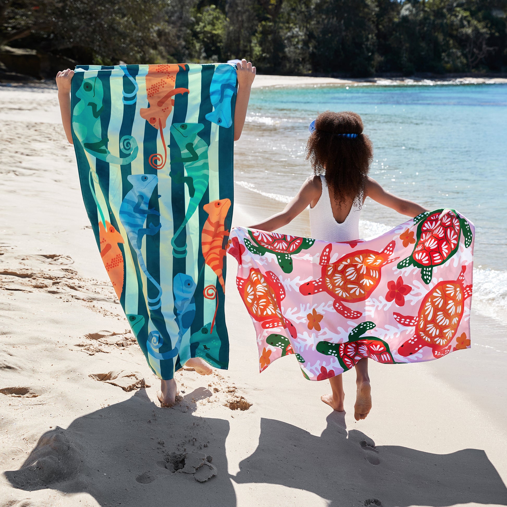 Dock & Bay Beach Towel Kids Collection M Karma Chameleon 100% Recycled 100% Recycled