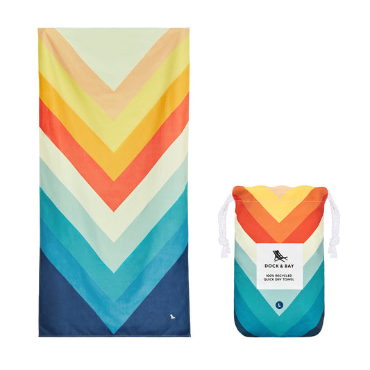 Beach Towel Stripes Go Wild Collection L Chevron Chic