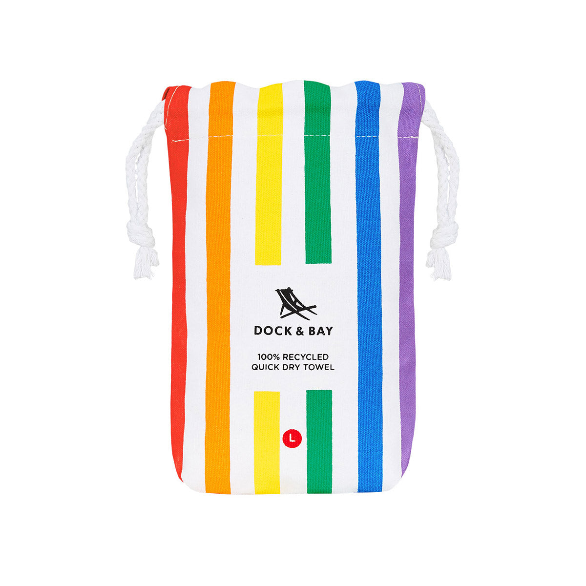 Dock & Bay Beach Towel Summer Collection L Rainbow Skies 100% Recycled 100% Recycled