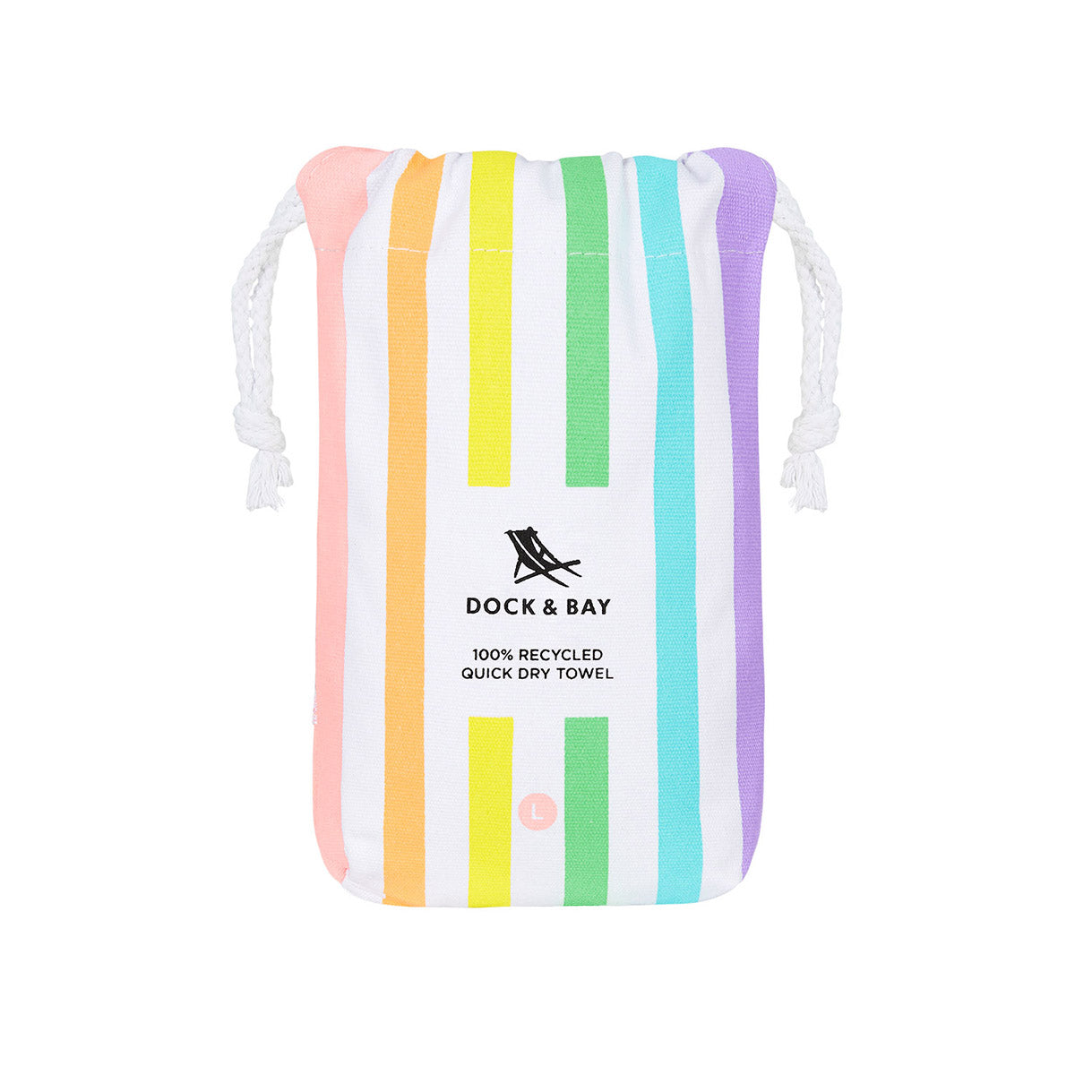 Dock & Bay Beach Towel Summer Collection L Unicorn Waves 100% Recycled 100% Recycled