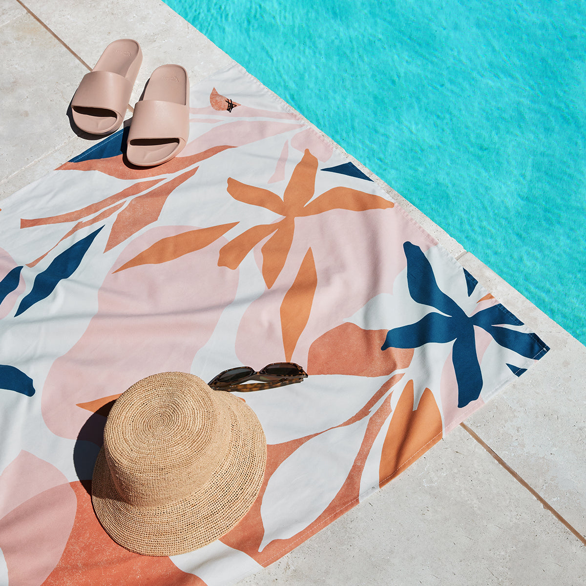 Dock & Bay Beach Towel Tropics Collection L Terracotta Tropics 100% Recycled 100% Recycled