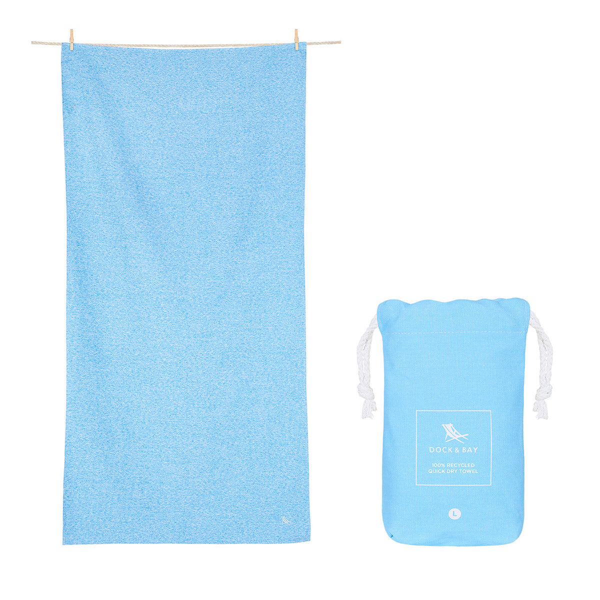 Fitness Towel Essential Collection L Lagoon Blue