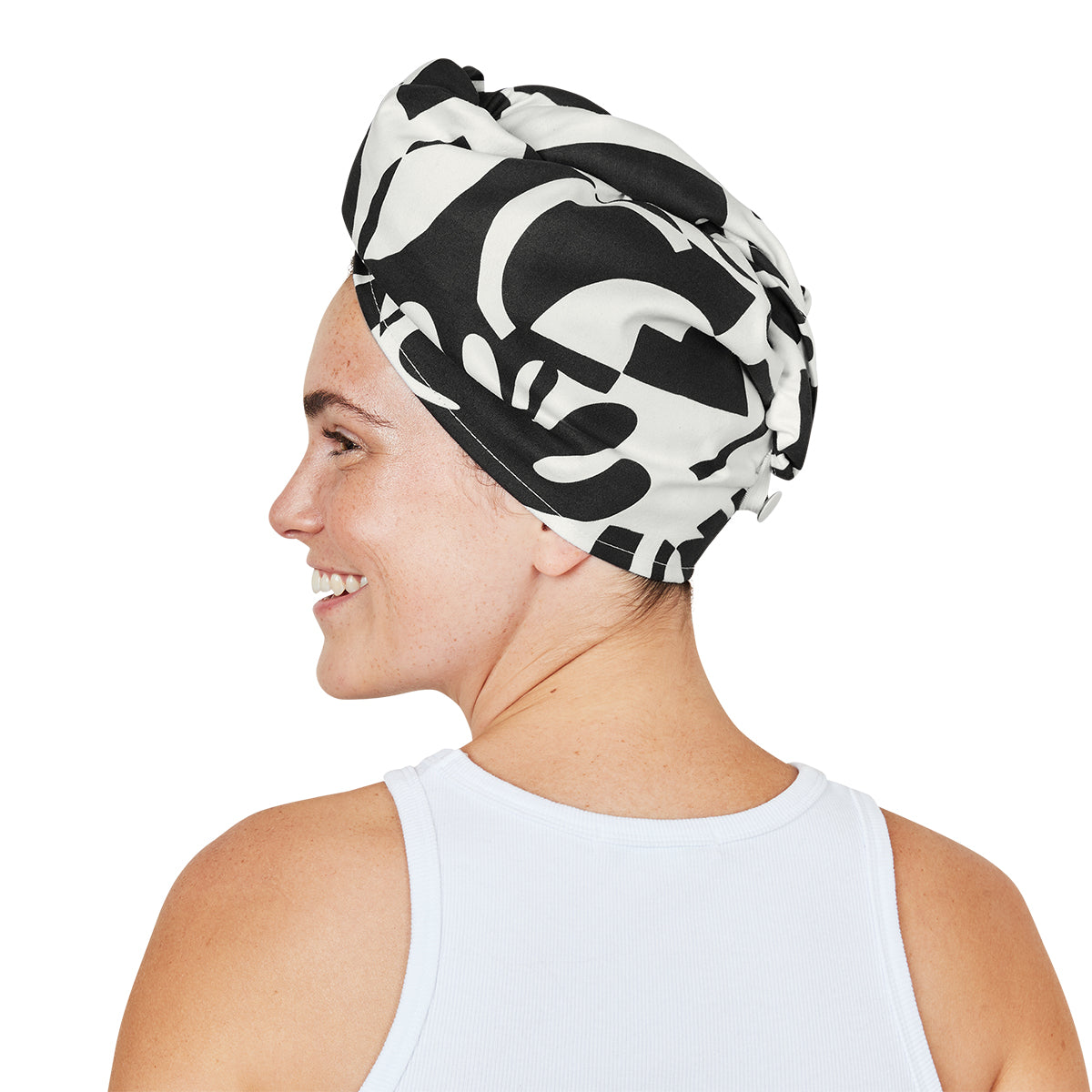 Dock & Bay Hair Wrap Collection Midnight Monochrome 100% Recycled 100% Recycled