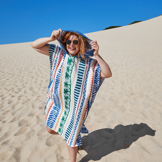Dock & Bay Poncho Adult Collection Palm Beach 100% Recycled 100% Recycled