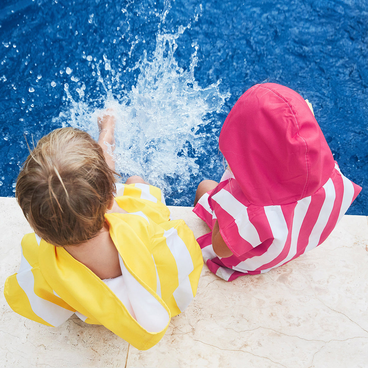 Dock & Bay Poncho Mini Cabana Collection Phi Phi Pink 100% Recycled 100% Recycled