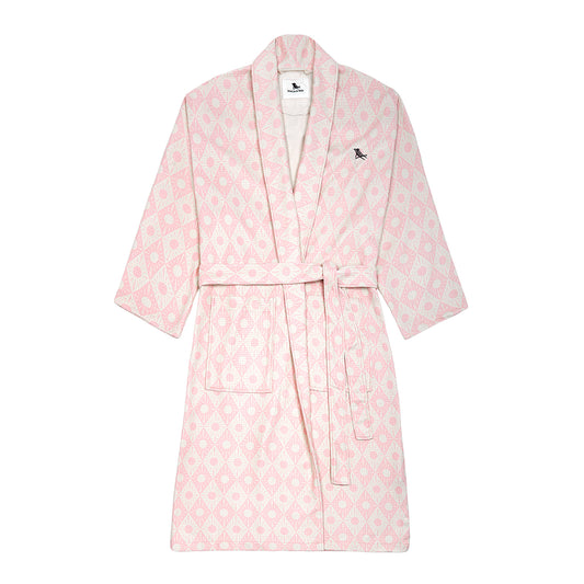 Waffle Robe M/L Diamond Pink