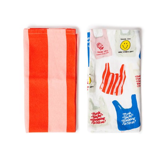 DOIY Corner Shop Tea Towels (set of 2)