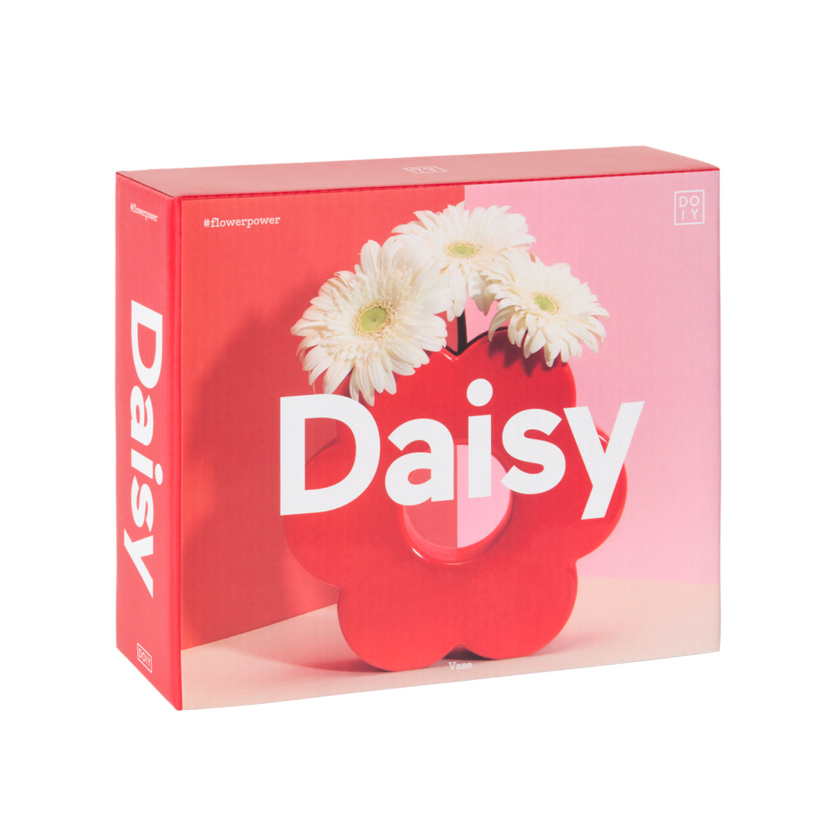 Daisy Vase Red