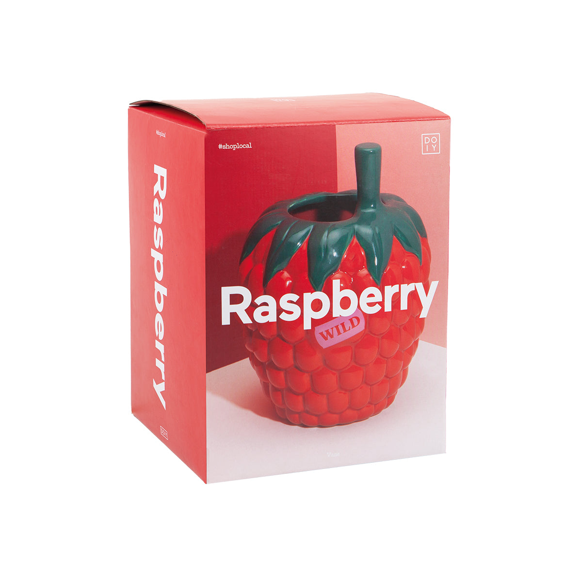 DOIY Farmers Market Vase Raspberry