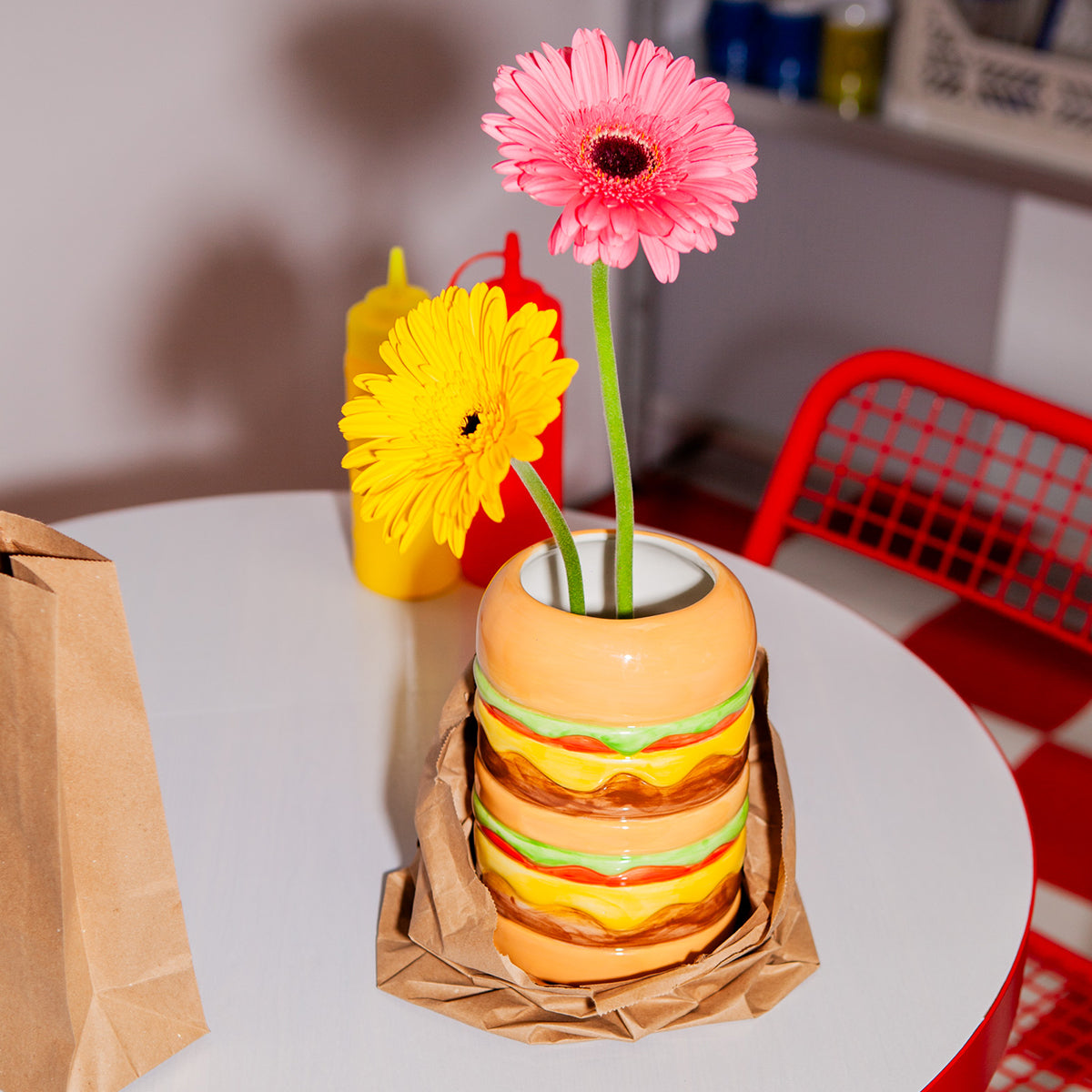 DOIY Fast Food Vase Burger