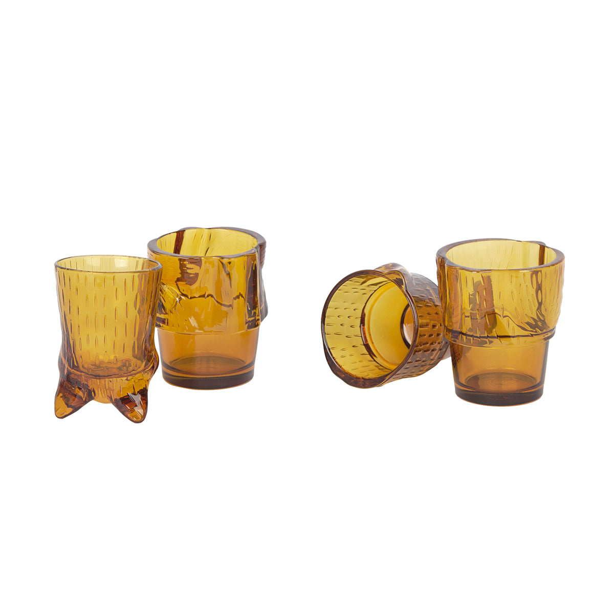 DOIY Kitty Ginger Stacking Glasses Stacking Glasses