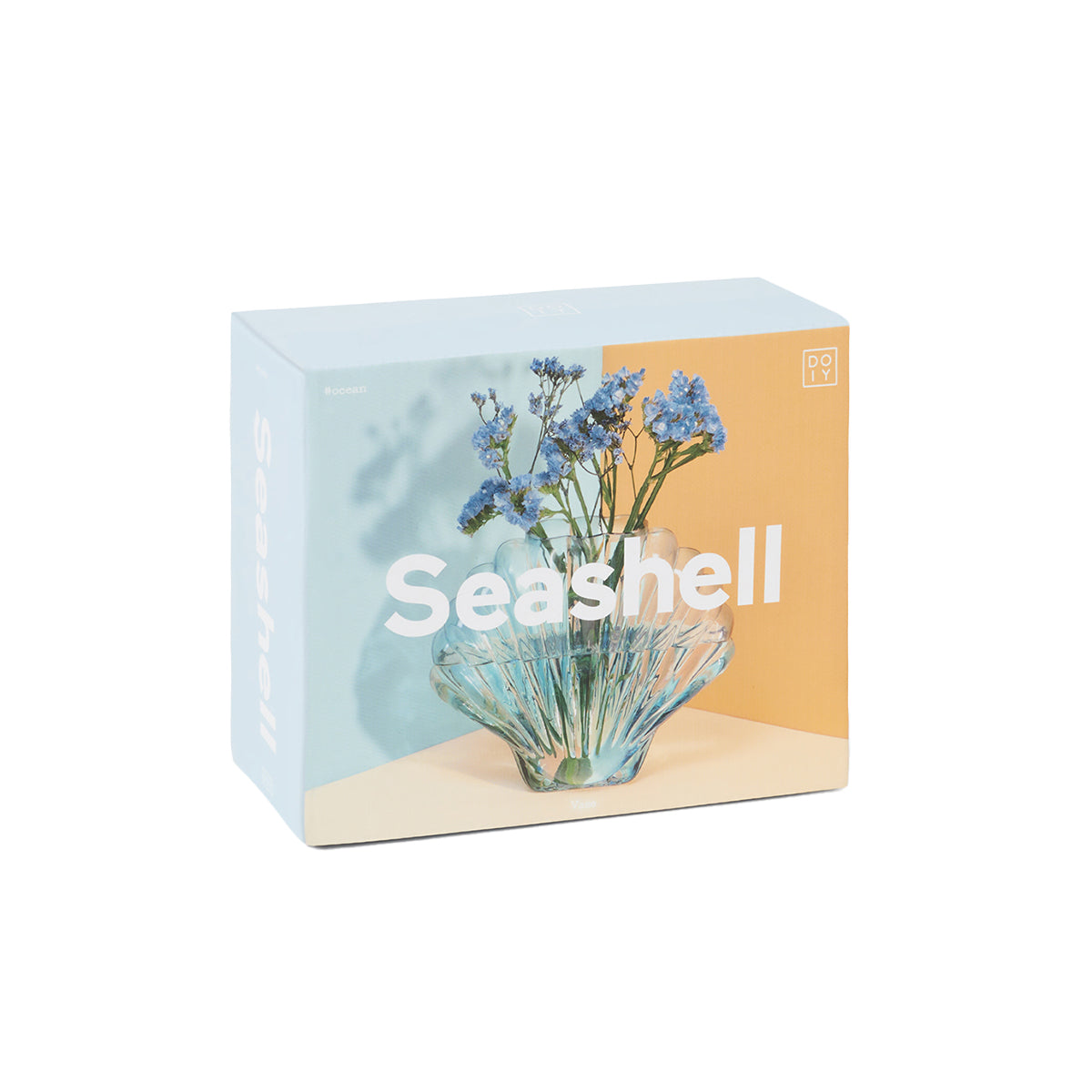 DOIY Seashell Vase Blue