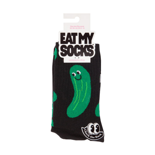 Eat My Socks Crew Socks Pickles
