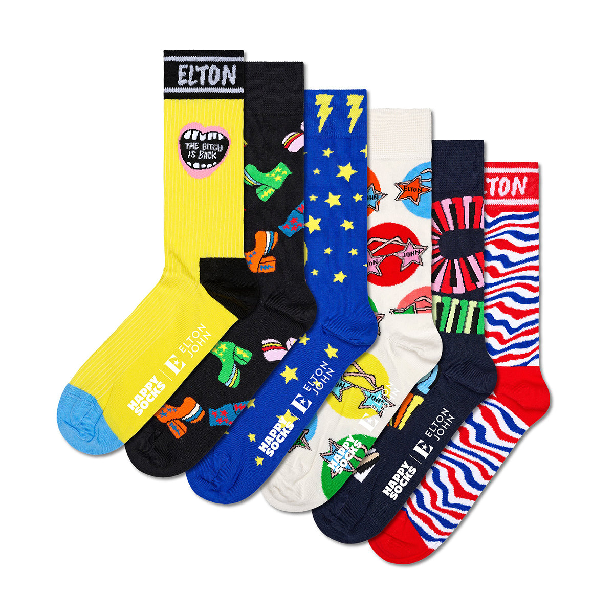 Happy Socks Elton John Gift Set (000854) 6-Pack