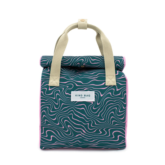 Kind Bag Lunch Bag Contours Green & Pink
