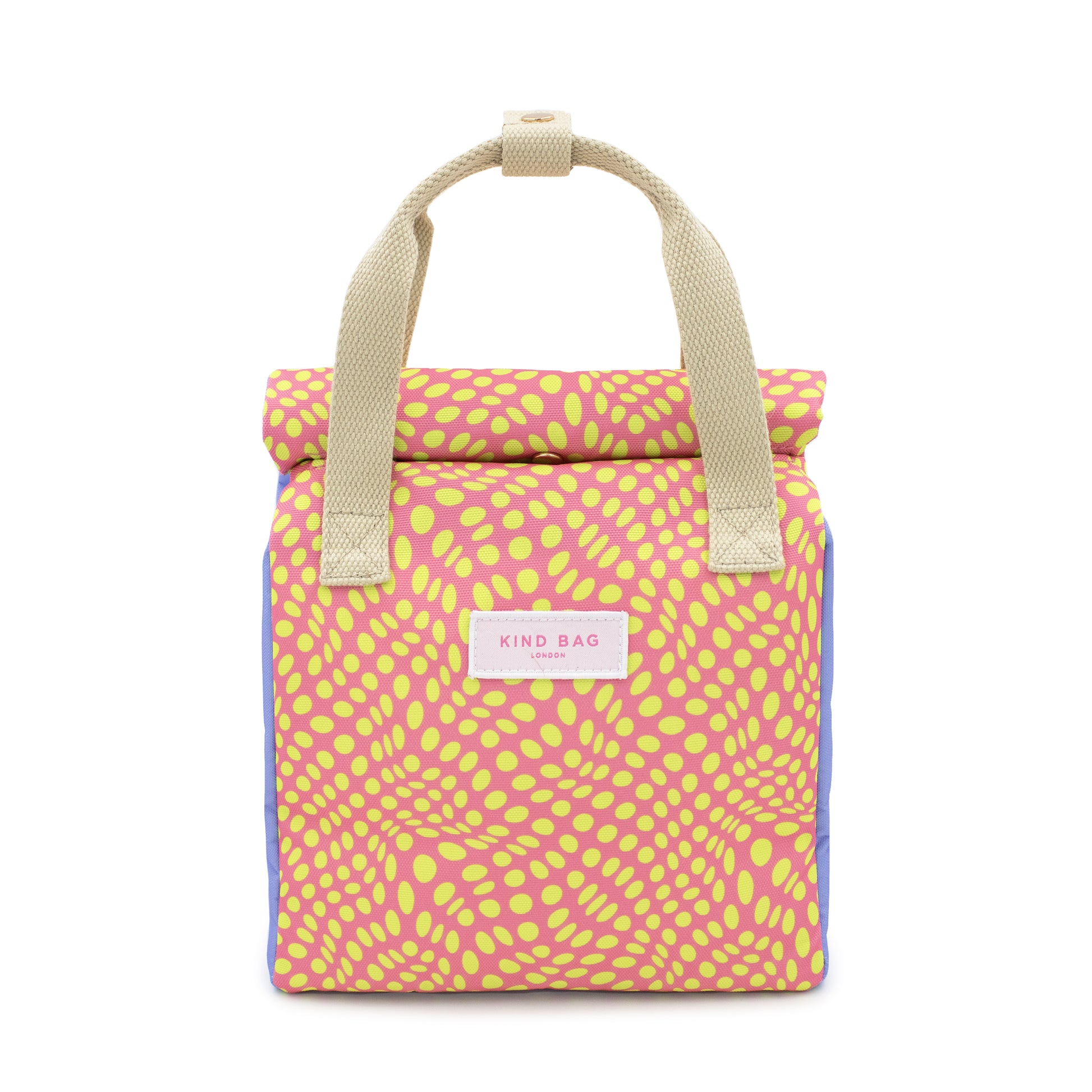 Kind Bag Lunch Bag Twisted Polka Pink & Yellow