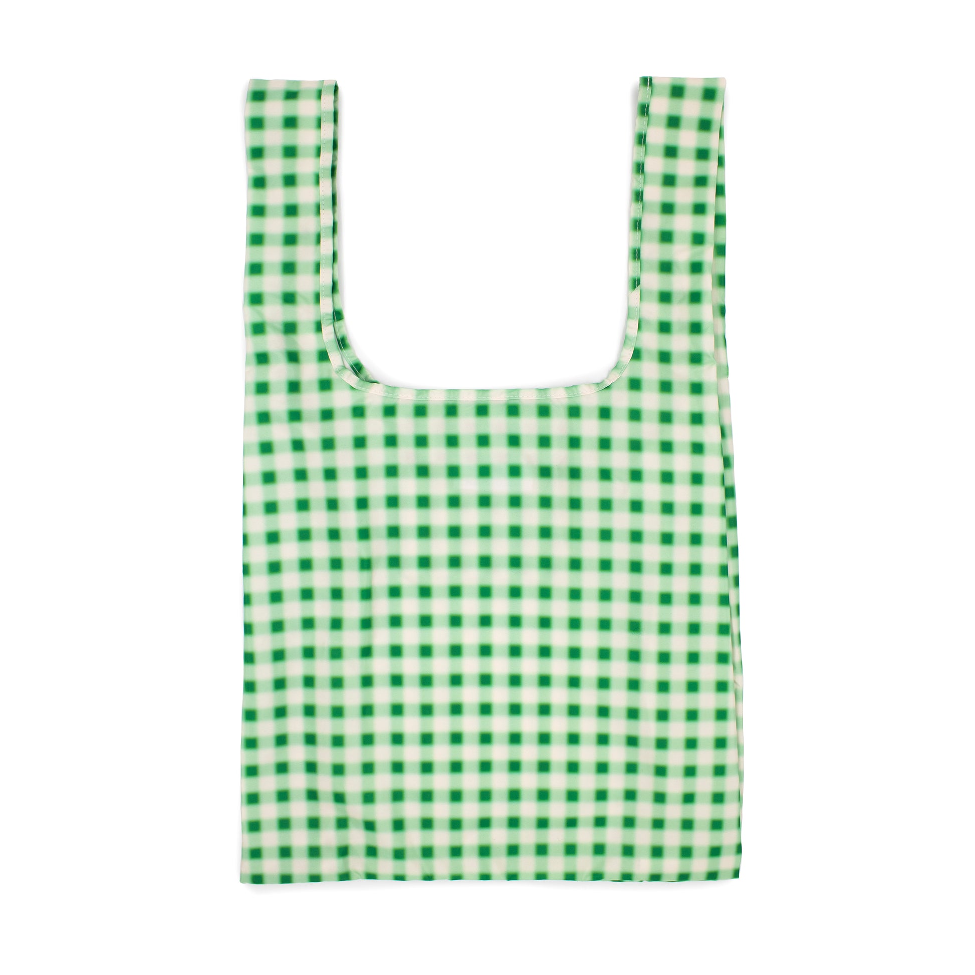 Kind Bag Reusable Bag Medium Blurred Plaid Green