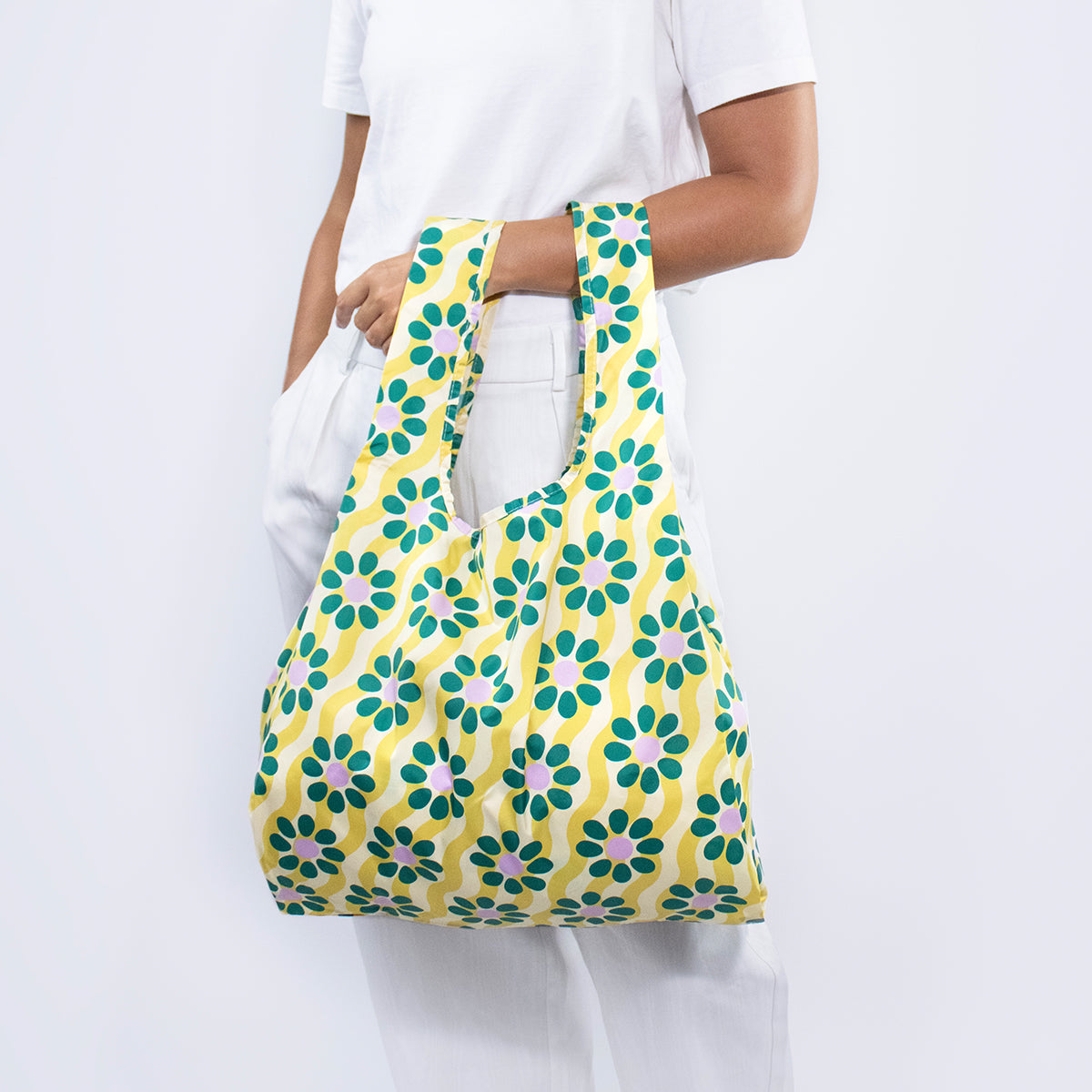 Kind Bag Reusable Bag Medium Wavy Daisy