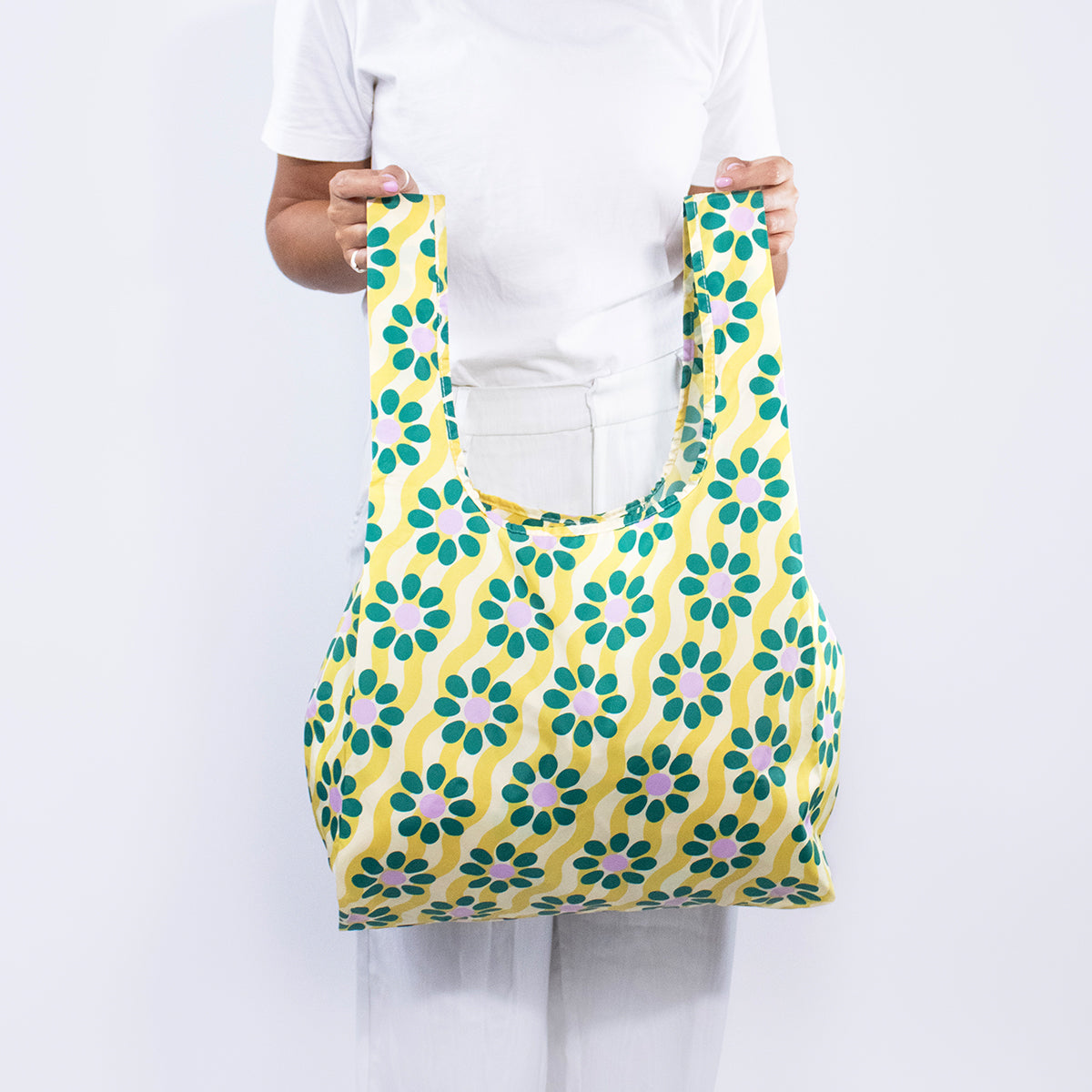 Kind Bag Reusable Bag Medium Wavy Daisy