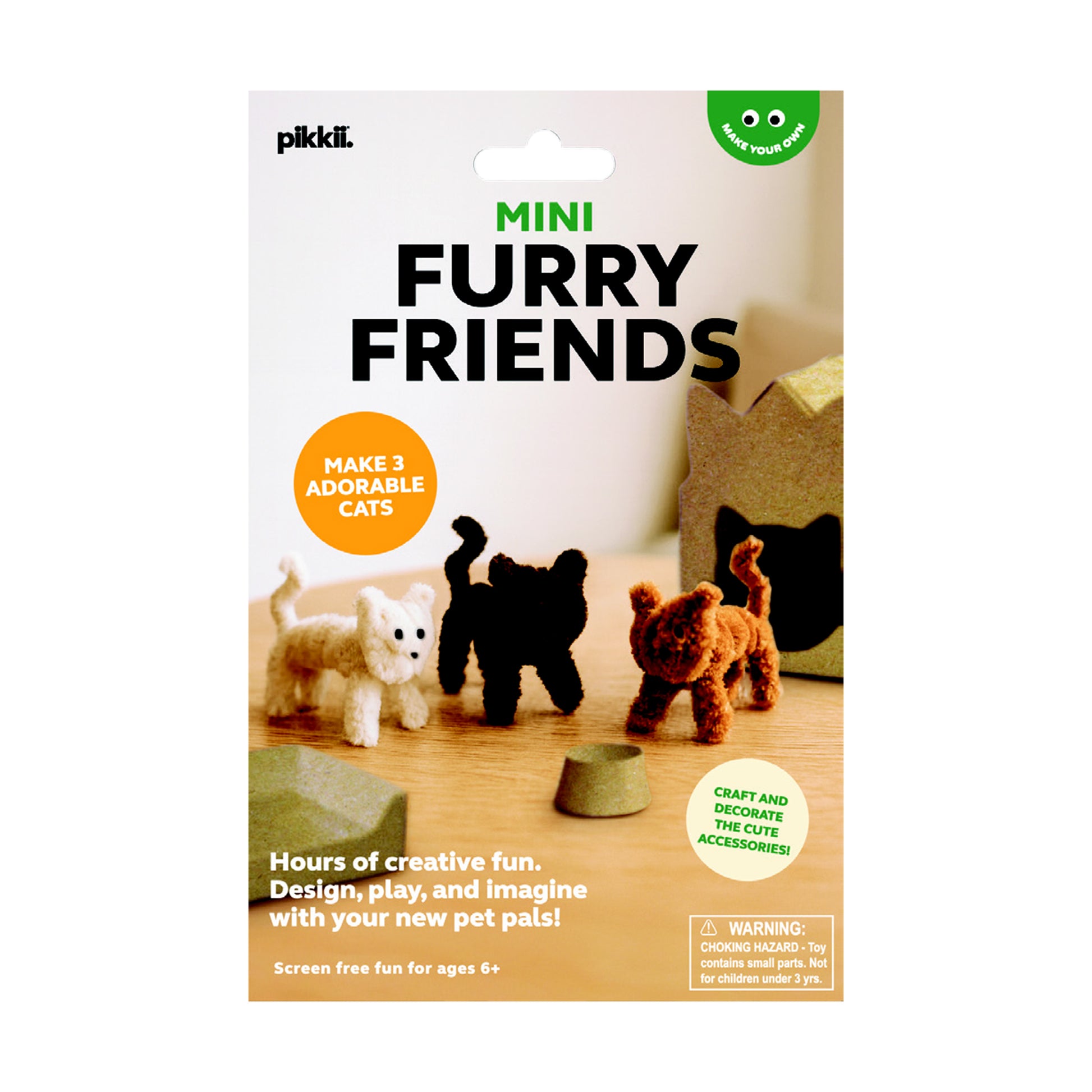 Pikkii Mini Furry Friends Kit