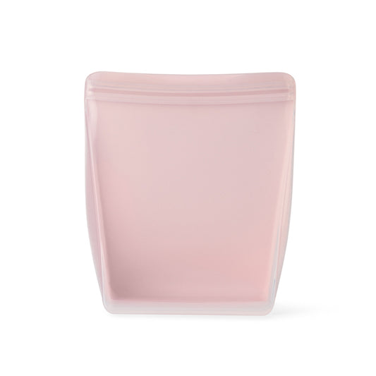 Reusable Silicone Bag Stand Up 1L Blush