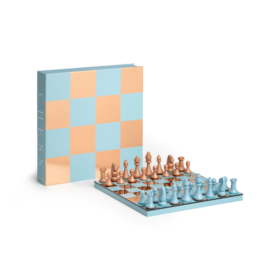 Printworks Classic Games Art of Chess Mirror Light Blue Copper