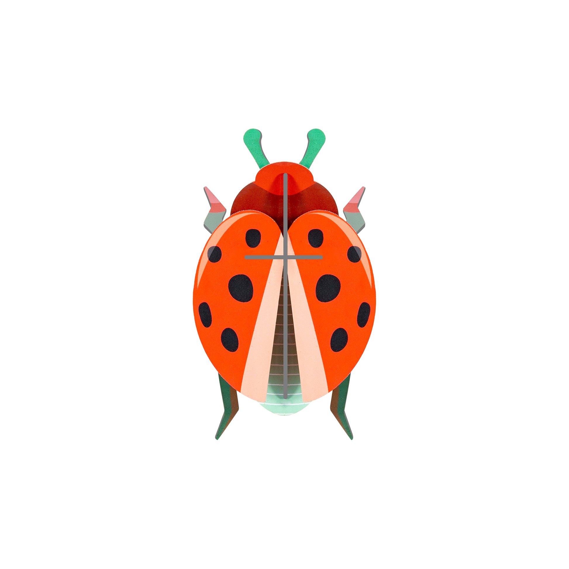 Studio Roof Wall Art Beetles (B7) Coccinelle Rouge