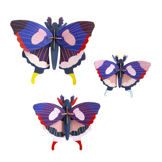 Studio Roof Wall Art Butterflies (A4) Set of 3 Swallowtail Butterfly