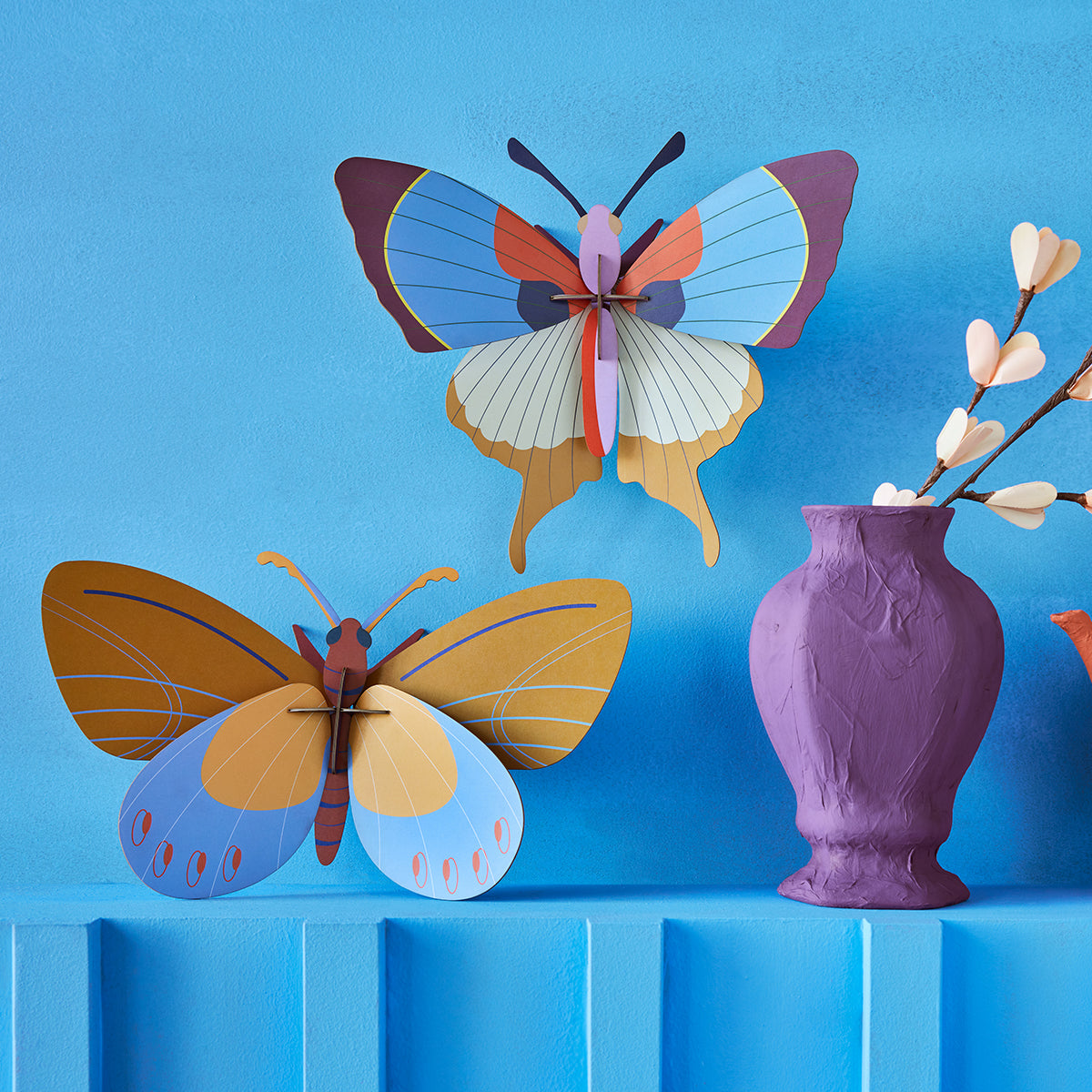 Wall Art Butterflies (A4) Plum Fringe Butterfly