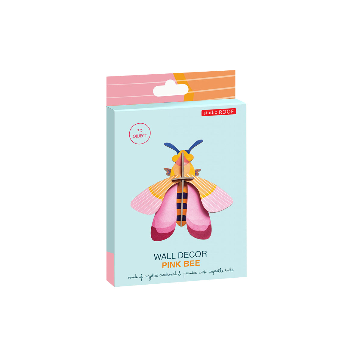 Wall Art Butterflies (B7) Pink Bee