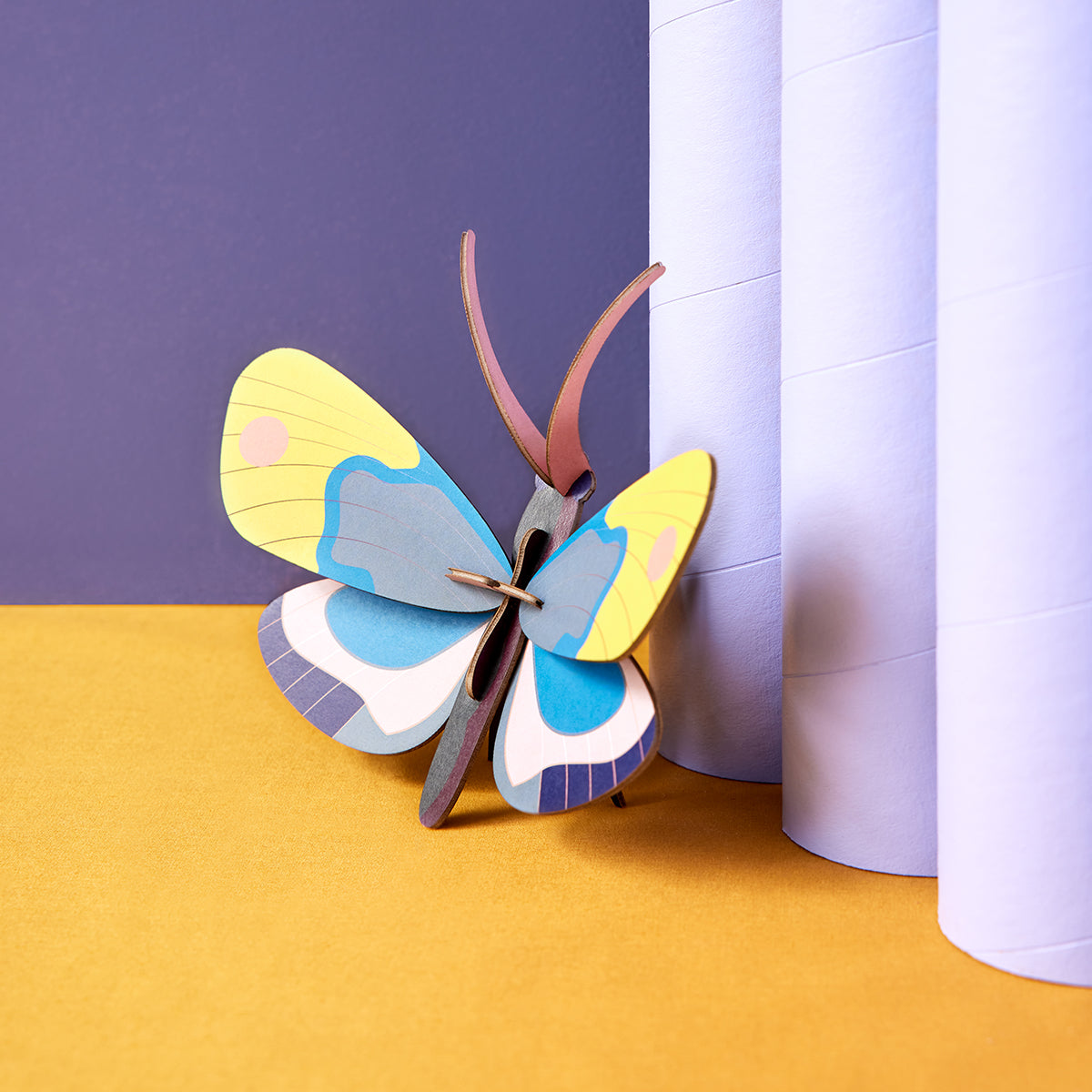 Studio Roof Wall Art Butterflies (B7) Yellow Monarch Butterfly