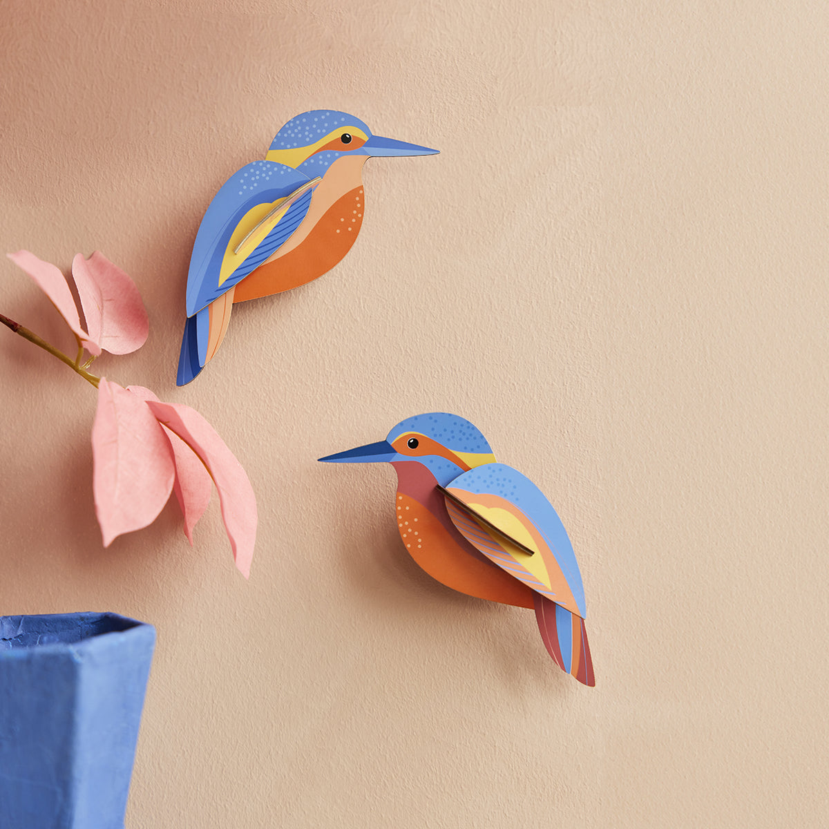 Studio Roof Wall Art Garden Birds (B6) Kingfishers