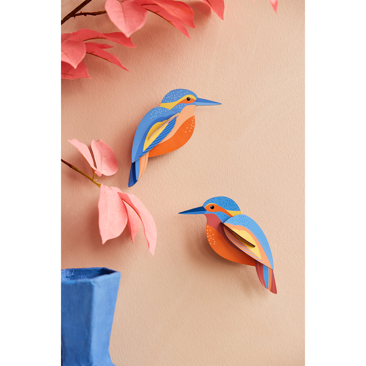 Studio Roof Wall Art Garden Birds (B6) Kingfishers