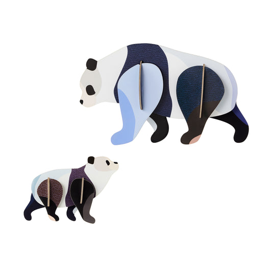 Studio Roof Wall Art Jungle Animals (A4) Panda Family