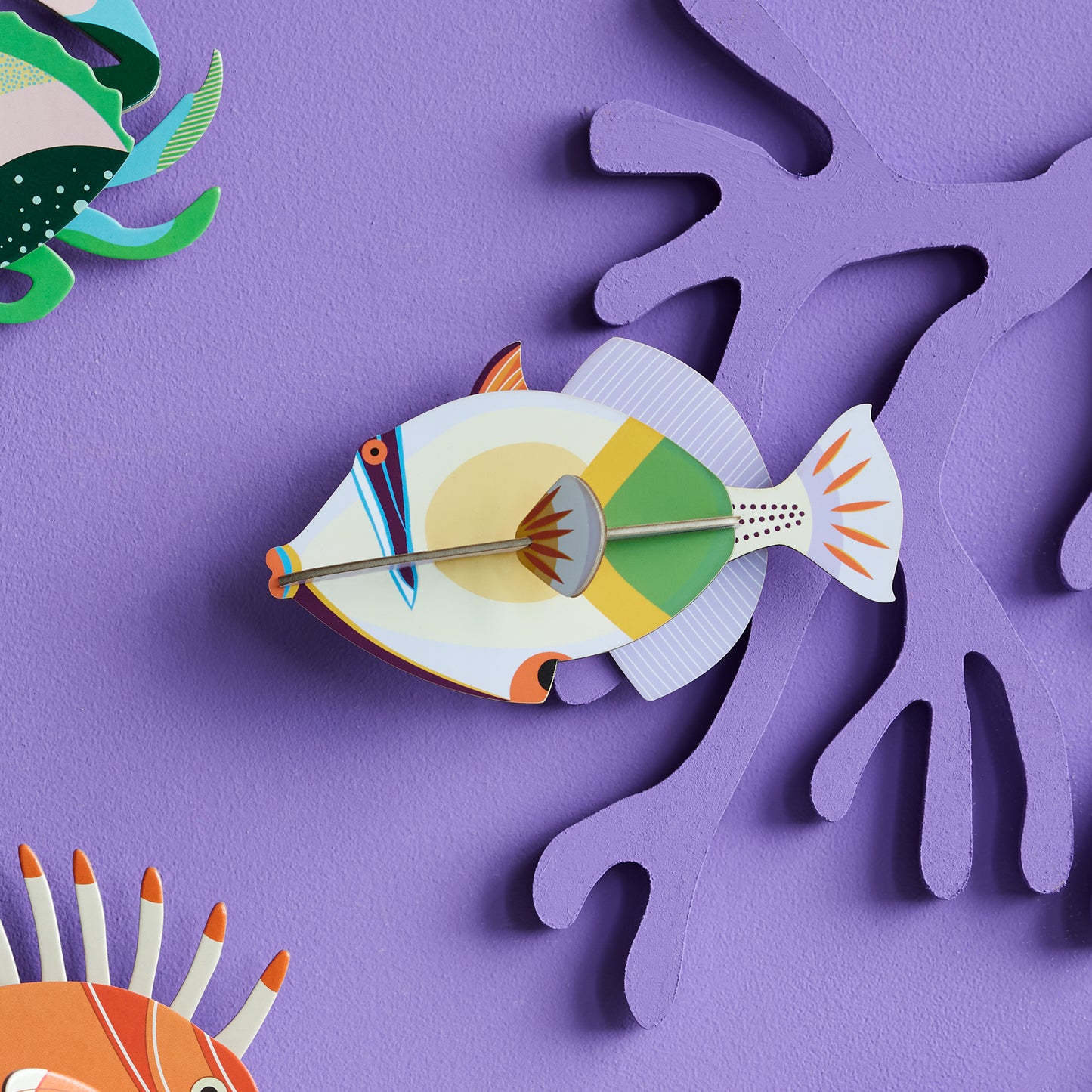Studio Roof Wall Art Sea Creatures (B7) Lagoon Triggerfish