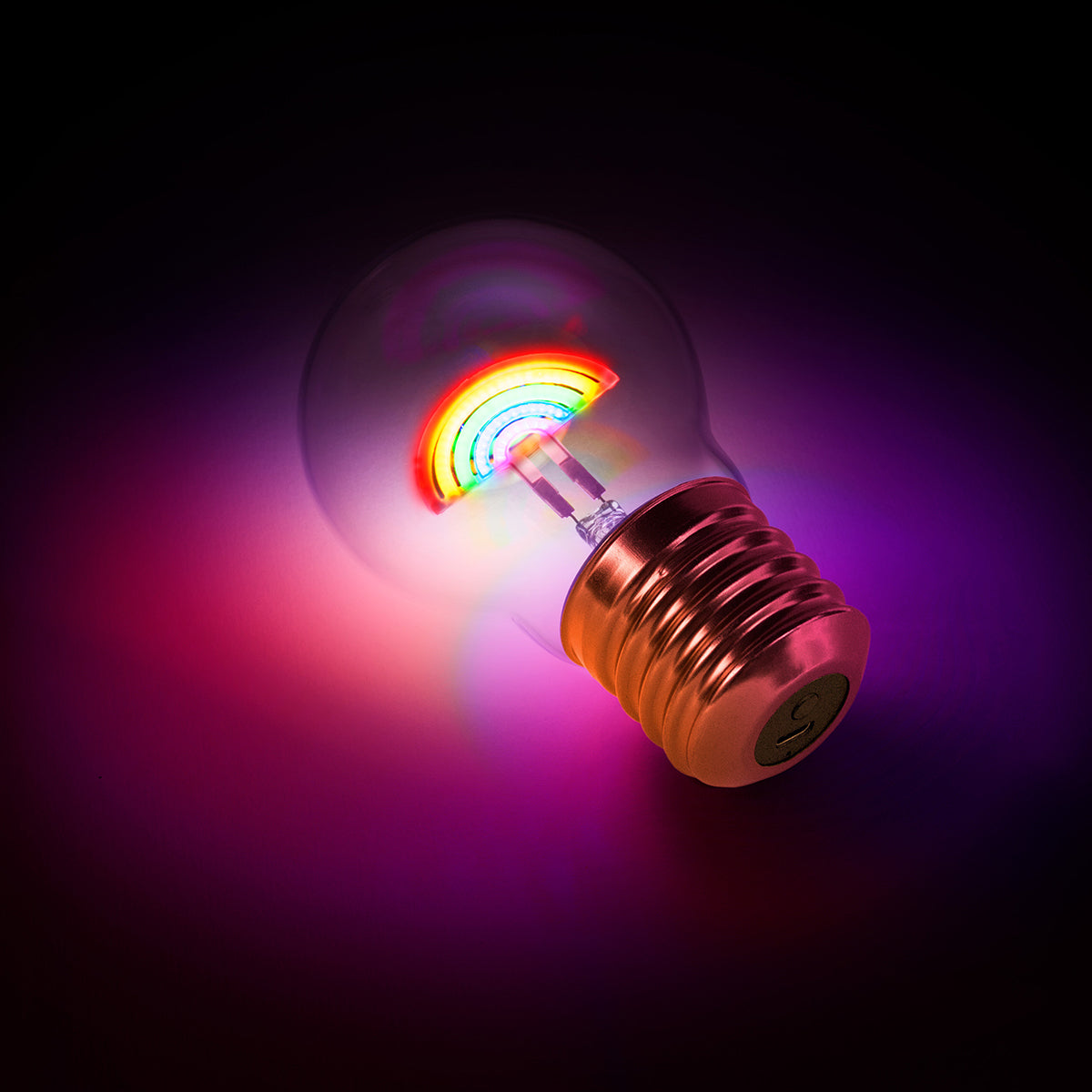 Cordless Lightbulb Rainbow