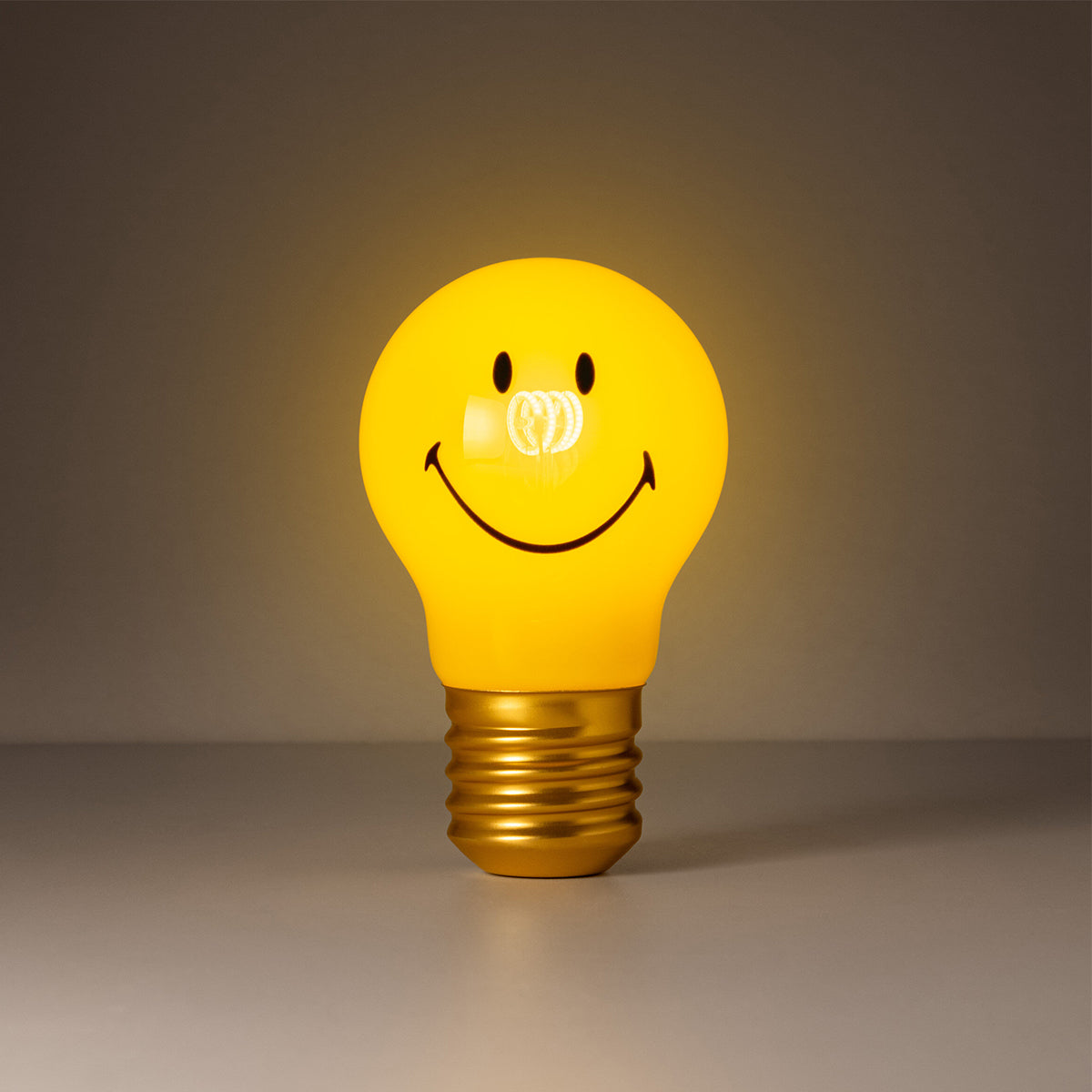 Cordless Lightbulb Smiley