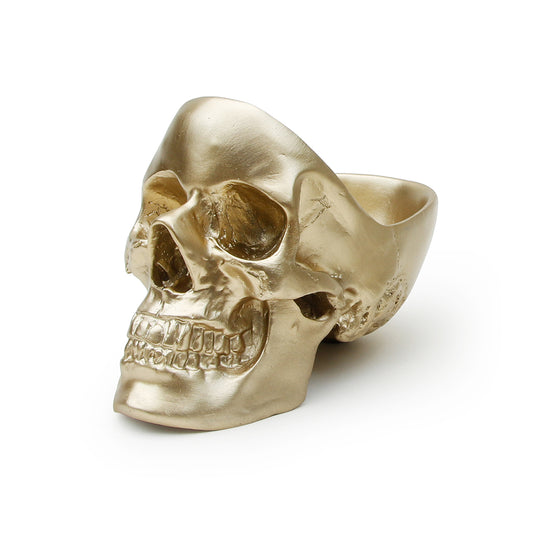 Suck UK Skull Tidy Gold Decorative Bowl Decorative Bowl