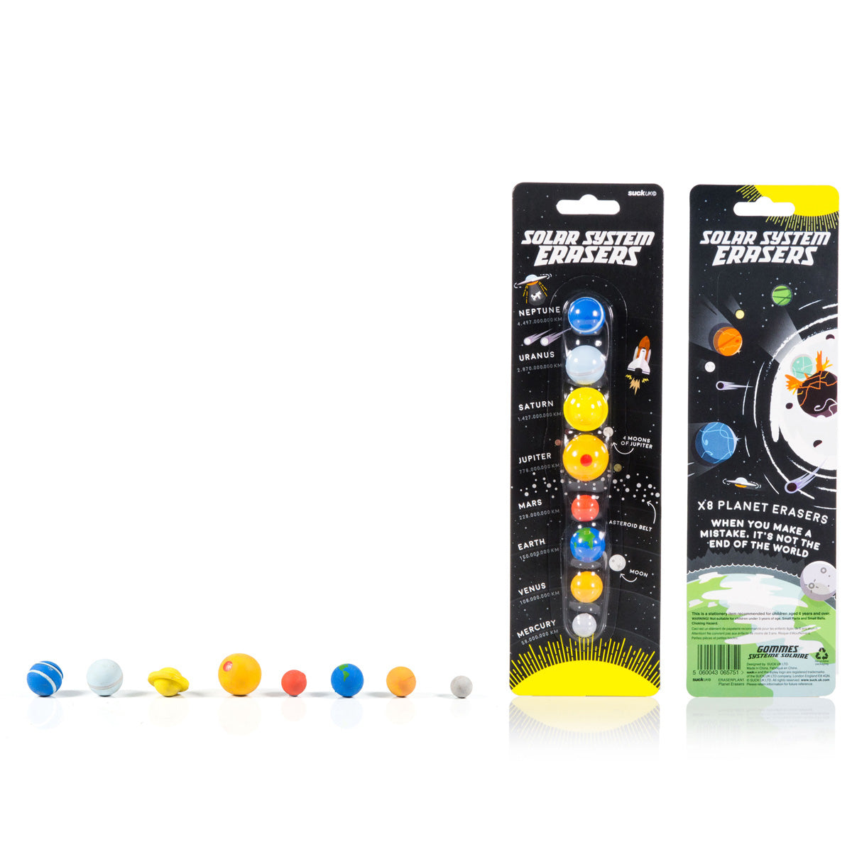 Suck UK Solar System Erasers