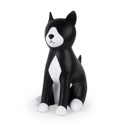 Zuny Doorstop Cat Tuxedo Black