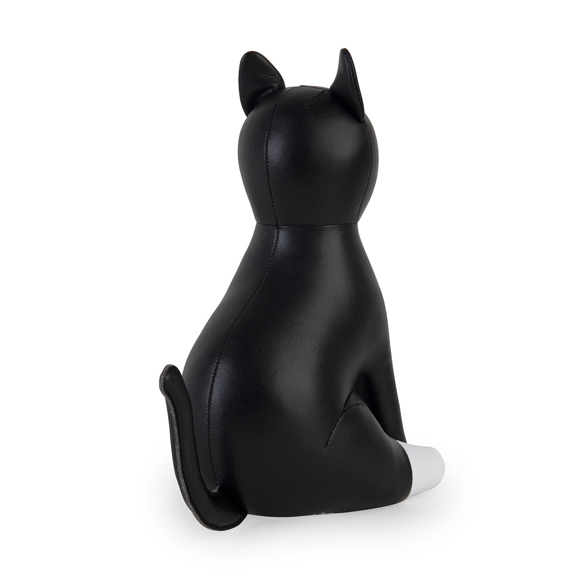 Doorstop Cat Tuxedo Black